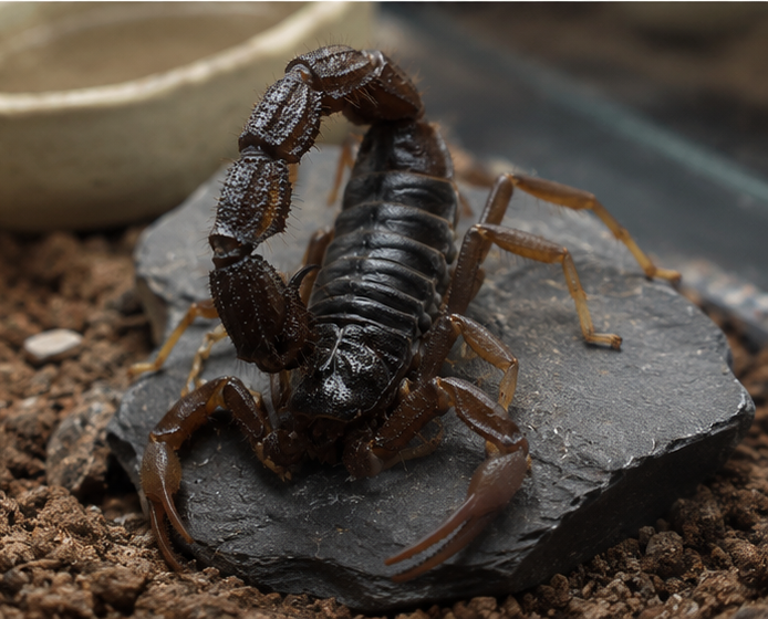 Spitting Thicktail Scorpion (Parabuthus transvaalicus)