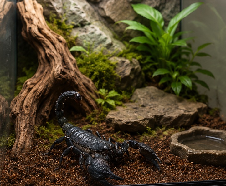 Asian Forest Scorpion (Heterometrus petersii)